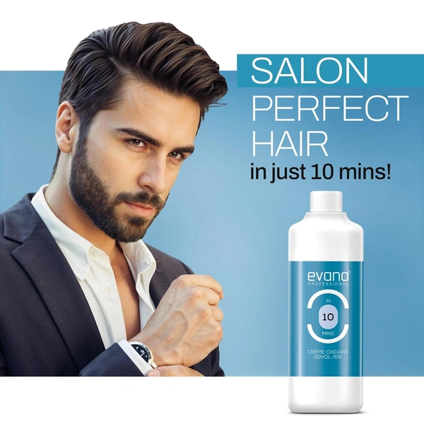 Evano Professional EVANO Professional Hair Colour Developer 1000ml | Fast 10 Minute Processing | Smooth & Even Color Activation | Salon Quality Developer for Women & Men Hair Coloring