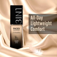 Faces Canada All Day Hydra Matte Liquid Foundation 30ml, Warm Natural 021 | 3-in-1 Foundation + Moisturizer + SPF 30 | Aloe Hydration, Vitamin C, 10Hr Long Wear Coverage