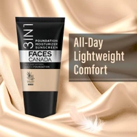 Faces Canada All Day Hydra Matte Liquid Foundation 18ml, Warm Natural 021 | 3-in-1 Foundation + Moisturizer + SPF 30 | Aloe Hydration, Vitamin C, 10Hr Long Wear Coverage