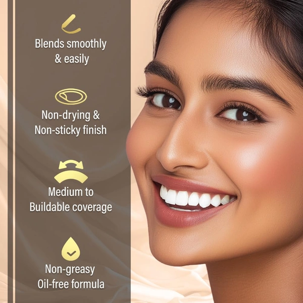 Faces Canada All Day Hydra Matte Liquid Foundation 18ml, Warm Natural 021 | 3-in-1 Foundation + Moisturizer + SPF 30 | Aloe Hydration, Vitamin C, 10Hr Long Wear Coverage