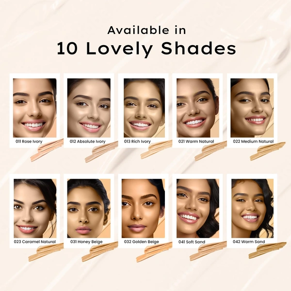 Faces Canada Flawless Matte Foundation Caramel Natural 023 Shade 30ml | 3-in-1 Foundation, Moisturizer & Concealer | SPF 18 | 12Hr Hydration | HD Matte Coverage | Lightweight Anti-Ageing