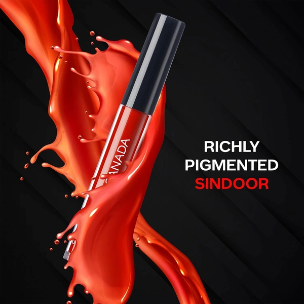 Faces Canada Liquid Maroon Sindoor 2.5ml | Highly Pigmented Rich Color | Quick Dry & Long Lasting | Velvet Matte Finish | Waterproof & Smudge-Proof