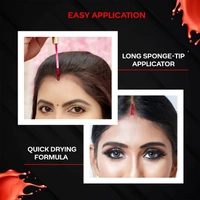 Faces Canada Liquid Maroon Sindoor 2.5ml | Highly Pigmented Rich Color | Quick Dry & Long Lasting | Velvet Matte Finish | Waterproof & Smudge-Proof