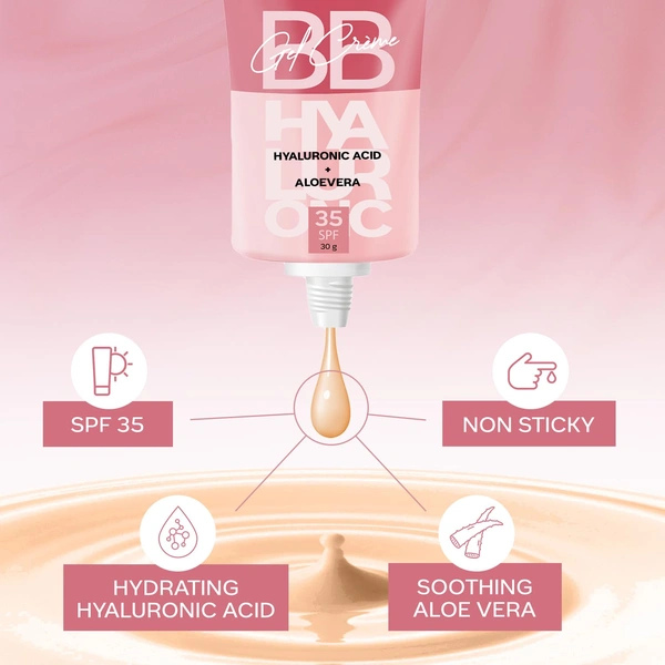 Faces Canada SPF 35 BB Gel Cr�me Light Vanilla 30g | Multitasking BB Cream | Even Skin Tone, Instant Glow | Smooth Matte Finish | Hydrating, Lightweight & Non-Sticky