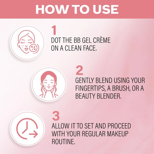 Faces Canada SPF 35 BB Gel Cr�me Light Vanilla 30g | Multitasking BB Cream | Even Skin Tone, Instant Glow | Smooth Matte Finish | Hydrating, Lightweight & Non-Sticky