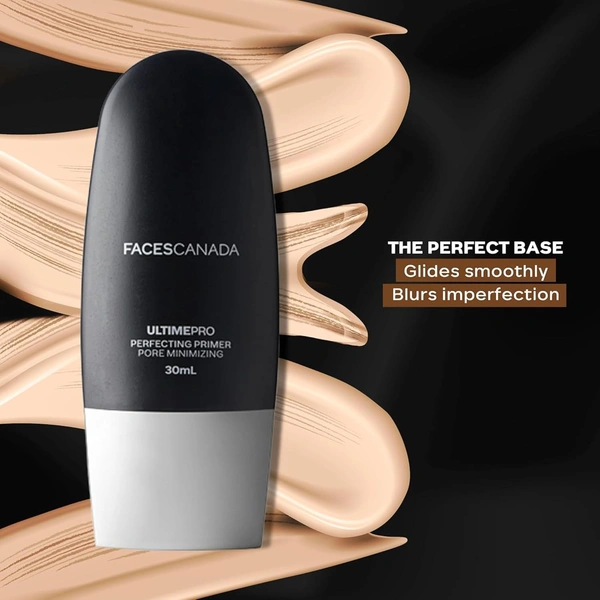 Faces Canada Ultime Pro Perfecting Primer 30ml | Lightweight Pore Minimizing Face Primer | Long Lasting Makeup | Blurs Pores & Fine Lines | Oil Free Matte Look