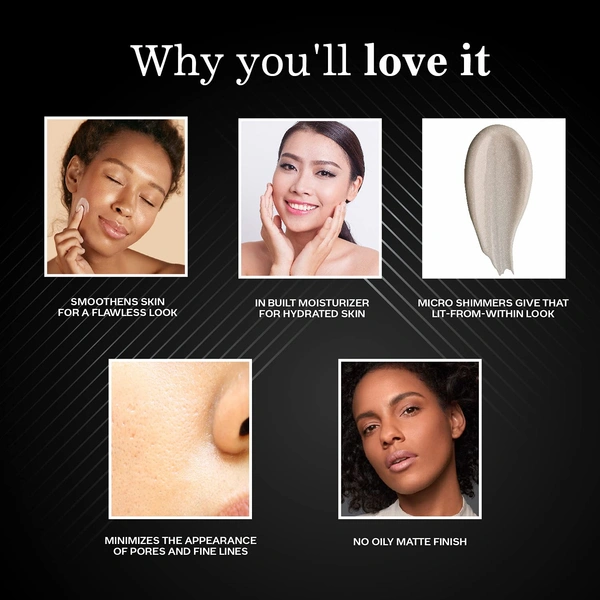 Faces Canada Ultime Pro Primerizer Primer + Moisturizer 30g | Skin Perfecting & Hydrating Face Primer | Minimizes Pores & Fine Lines | With Shea Butter & Vitamin E