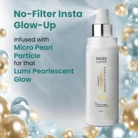 Faces Canada Ultime Pro Shimmer Makeup Fixer 100ml | Long Lasting Makeup Setting Spray | Keeps Makeup Intact | Glamorous Shimmer Finish | Hydrates, Soothes & Refreshes Skin | Alcohol Free
