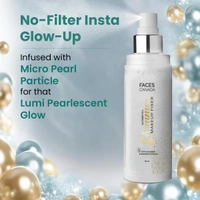 Faces Canada Ultime Pro Shimmer Makeup Fixer 50ml | Long Lasting Makeup Setting Spray | Keeps Makeup Intact | Glamorous Shimmer Finish | Hydrates, Soothes & Refreshes Skin | Alcohol Free