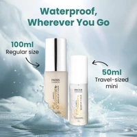 Faces Canada Ultime Pro Shimmer Makeup Fixer 50ml | Long Lasting Makeup Setting Spray | Keeps Makeup Intact | Glamorous Shimmer Finish | Hydrates, Soothes & Refreshes Skin | Alcohol Free