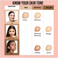 Faces Canada Weightless Stay Matte Finish Compact Powder 9g Natural Almond Shade | Non-Oily Matte Look | Evens Skin Tone | Hides Imperfections | Smooth Blend | All Skin Types