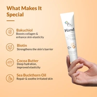 Fixderma Hand Cream 30g | Hand Moisturizer for Dry, Rough & Itchy Hands | Cocoa Butter Nourishing Hand Cream | Soft, Smooth, Hydrated Hands for Women & Men | Suitable for All Skin Types