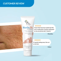 Fixderma Skarfix-TX Face Cleanser with Tranexamic Acid, Kojic Acid & Niacinamide | Advanced Pigmentation Face Wash | Brightens, Evens Skin Tone | Suitable for All Skin Types - 75gm