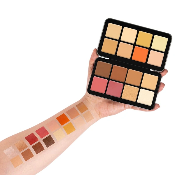 Forever52 Forever 52 16 Color Camouflage Pressed HD Palette | Professional Conceal, Contour & Correct Palette for All Skin Types | Light Weight | Multi-purpose concealer | Easy to blend - CHP002