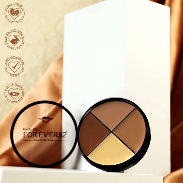 Forever52 Forever 52 Daily Life 4 Color Concealer | Versatile Concealer Palette | Flawless Coverage | Long-Lasting | Natural Finish | Lightweight | blendable texture | for All Skin Types | AC002 , 12g