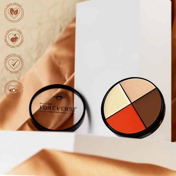 Forever52 Forever 52 Daily Life 4 Color Concealer | Versatile Concealer Palette | Flawless Coverage | Long-Lasting | Natural Finish | Lightweight | blendable texture | for All Skin Types | AC006 , 12g
