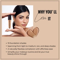 Forever52 Forever 52 Daily Life Coverup Foundation | For medium to tan skin tones | Long-Lasting | Natural Matte Finish | Full Coverage Liquid Foundation | Lightweight Formula ( Amber - 30.4, 30ml )