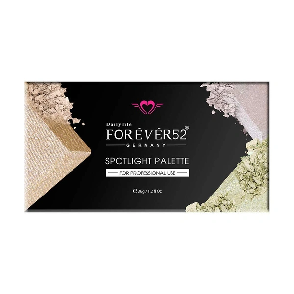 Forever52 Forever 52 Daily Life Spotlight Highlighter Palette | Radiant Glow | Long-Lasting | Multicolor | Buildable Luminous | Versatile Highlighter | for All Skin Tones | ' SPH001