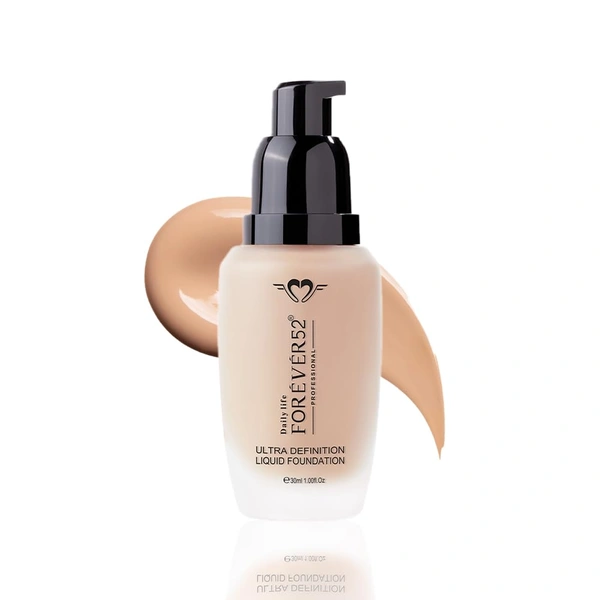 Forever52 Forever 52 Daily Life Ultra Definition Liquid Foundation Custard-12 , 30ml | Flawless, Lightweight Coverage | Medium To Fair Shade | Long Lasting | Creamy Foundation |