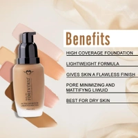 Forever52 Forever 52 Daily Life Ultra Definition Liquid Foundation Cream Pie-09 , 30ml | Flawless Coverage, Lightweight Formula | Long Lasting | Matte Full Coverage |