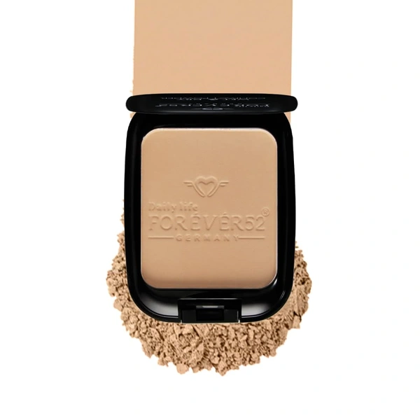 Forever52 Forever 52 Daily Life Wet & Dry Compact Powder | Dual Coverage | Matte Finish | Lightweight | Long Lasting | 2 in 1 Foundation & Setting Powder | ( Beige-006, 12g)