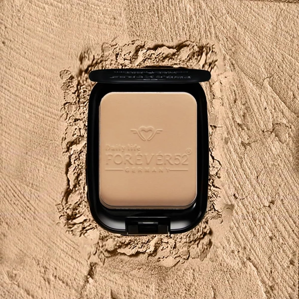 Forever52 Forever 52 Daily Life Wet & Dry Compact Powder | Dual Coverage | Matte Finish | Lightweight | Long Lasting | 2 in 1 Foundation & Setting Powder | ( Beige-006, 12g)