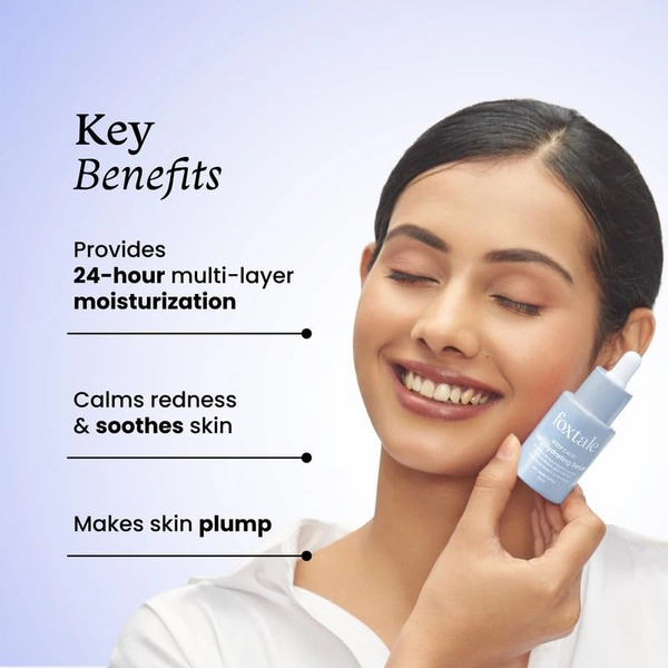 Foxtale Daily Hydrating Serum - 30ml | With Hyaluronic Acid ,Vitamin B5 & Betaine | Lightweight | Intense 24-Hour Hydration & Brightening | Plumps Skin | Reduce Redness & Irritation | For All Skin Types