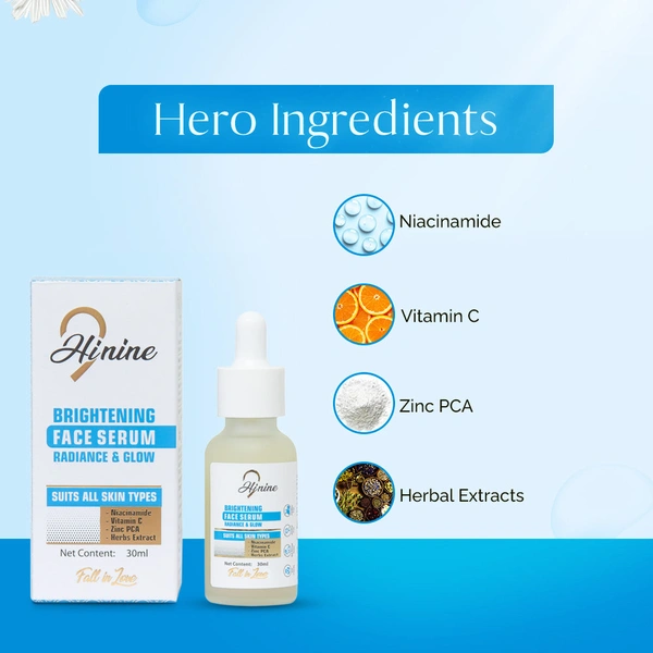 Hi9 Brightening Face Serum 30ml - Glow, Illuminate & Even Out Skin Tone