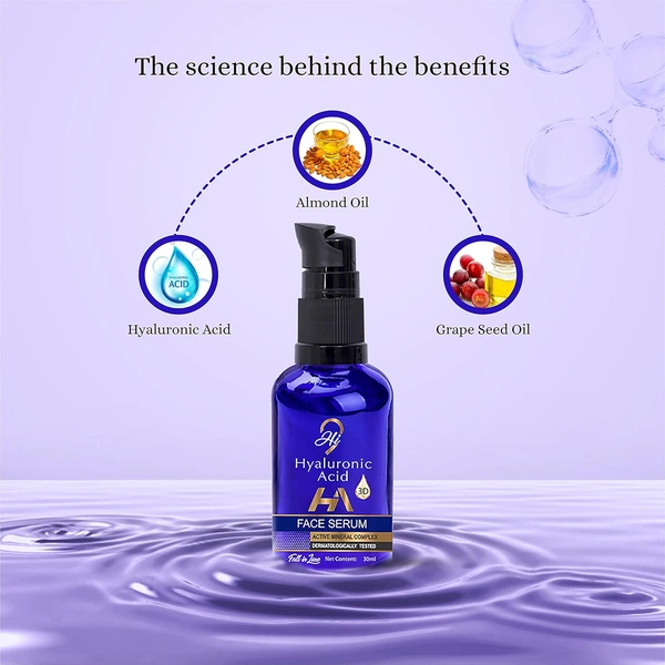 Hi9 Hyaluronic Acid Face Serum 30ml | Deep Hydration & Plumps Skin | Boosts Moisture & Reduces Fine Lines | Hydrates & Restores Skin Elasticity | Intensive Moisture & Skin Revitalization
