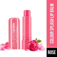 Hilary Rhoda Colour Splash Lip Balm (Rose) 3g with SPF-15 | Moisturizing Lip Care, Rose Flavor, Vitamin E & Cocoa Butter, Sun Protection for Soft, Hydrated Lips