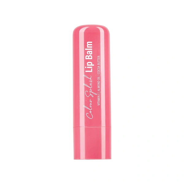 Hilary Rhoda Colour Splash Lip Balm (Rose) 3g with SPF-15 | Moisturizing Lip Care, Rose Flavor, Vitamin E & Cocoa Butter, Sun Protection for Soft, Hydrated Lips