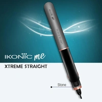 Ikonic Me Xtreme Hair Straightener for Women & Men Colour Stone| Quick Heating Ceramic Floating Plates | Digital Temperature Display | 360 Degree Swivel Cord | Frizz-Free Salon Finish