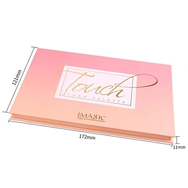 Cosluxe Imagic Professional Imagic 6 Color Touch Blush Palette | Multicolor Face Blush Makeup Palette | Smooth Blendable Matte & Shimmer Blusher | Long Lasting Natural Glow Finish