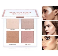 Cosluxe Imagic Professional Imagic CosluxeProfessional 4 Color Highlighter Makeup Palette 18g | Multicolor Glow Highlighter | Smooth Blendable Illuminator | Face Highlight & Contour Makeup