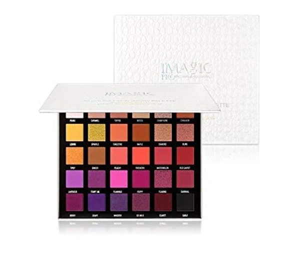 Cosluxe Imagic Professional Imagic CosluxeProfessional Galaxy Shine Eyeshadow Palette 35.8g | 30 Color Multicolor Palette | Matte, Satin & Shimmer Finish | Highly Pigmented Eye Makeup
