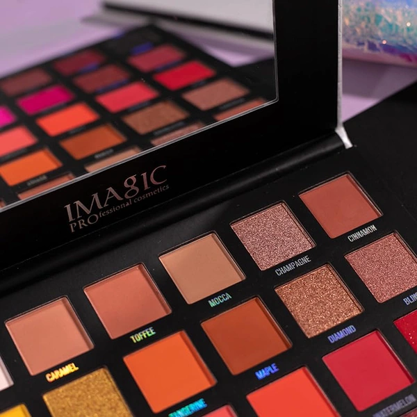 Cosluxe Imagic Professional Imagic CosluxeProfessional Galaxy Shine Eyeshadow Palette 35.8g | 30 Color Multicolor Palette | Matte, Satin & Shimmer Finish | Highly Pigmented Eye Makeup