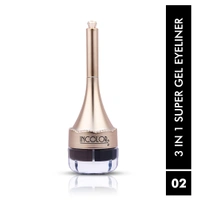 Incolor 3 in 1 Super Eyeliner EY193 with Black, Brown, White | Waterproof Multi-Color Eyeliner Pencil | Smooth Glide | Long Lasting Eye Makeup