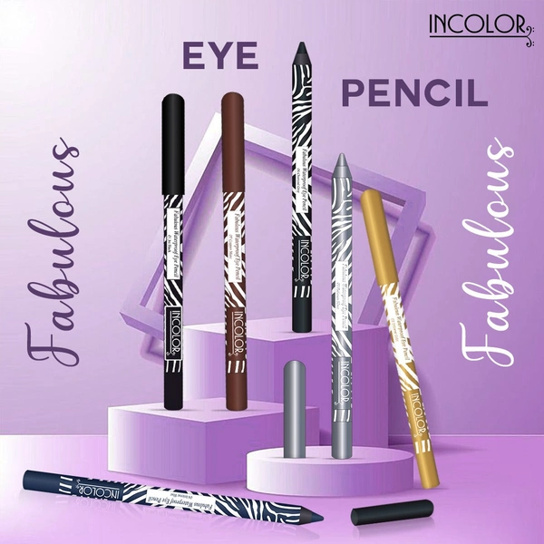 Incolor Fabulous Eye Pencil EP-185 Shade 05 Sea Green | Waterproof Metallic Gold Eyeliner Pencil | Smooth Glide | Long Lasting Eye Makeup