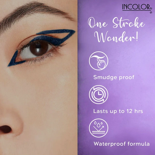 Incolor Fabulous Eye Pencil EP-185 Shade 05 Sea Green | Waterproof Metallic Gold Eyeliner Pencil | Smooth Glide | Long Lasting Eye Makeup