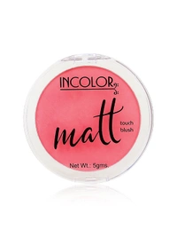 Incolor Long Lasting Matt Touch Blusher 5g Shade 06 | Smooth Matte Cheek Blush Powder, Lightweight Texture, Blendable & Buildable Color for Long-Lasting Finish