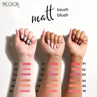 Incolor Long Lasting Matt Touch Blusher 5g Shade 01 | Matte Finish Blush, Long-Wear Cheek Color, Lightweight & Blendable, Natural Glow for All Skin Tones, Daily Makeup Essential