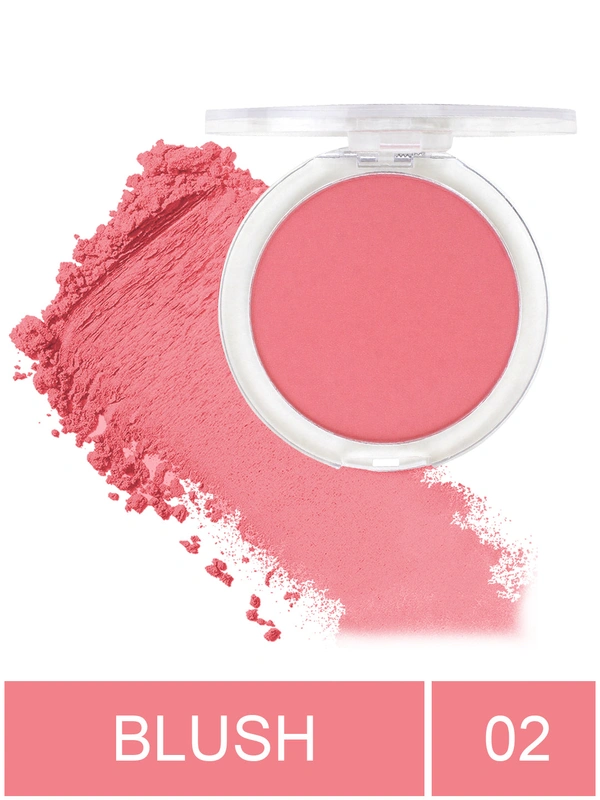 Incolor Long Lasting Matt Touch Blusher 5g Shade 02 | Matte Cheek Blush, Lightweight & Blendable Powder, Long-Wear Color for Natural Everyday Glow