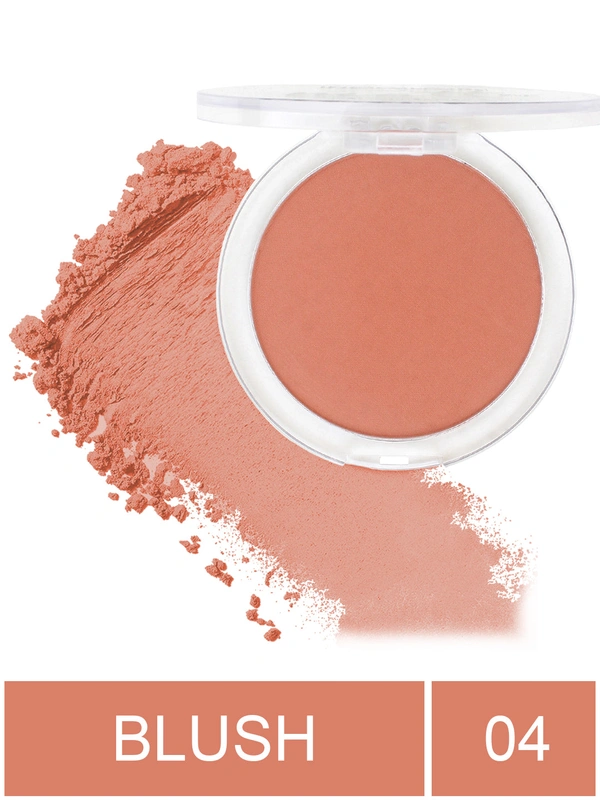 Incolor Long Lasting Matt Touch Blusher 5g Shade 04 | Smooth Matte Cheek Blush Powder, Lightweight, Blendable & Buildable Color for Long-Lasting Natural Finish