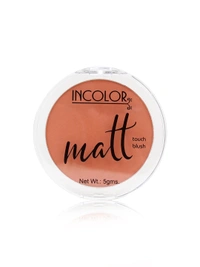 Incolor Long Lasting Matt Touch Blusher 5g Shade 04 | Smooth Matte Cheek Blush Powder, Lightweight, Blendable & Buildable Color for Long-Lasting Natural Finish
