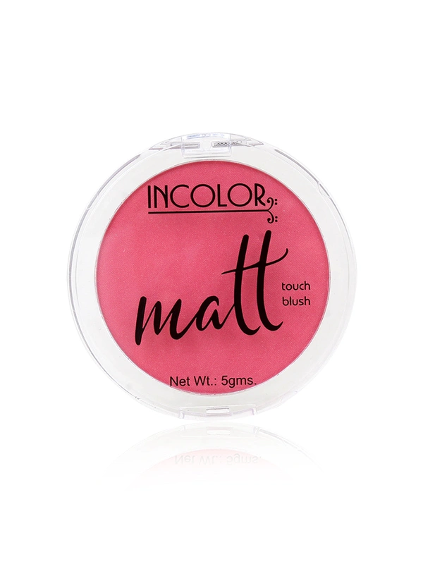 Incolor Long Lasting Matt Touch Blusher 5g Shade 03 | Smooth Matte Cheek Blush, Lightweight Powder, Blendable & Buildable Color for Natural Long-Wear Finish