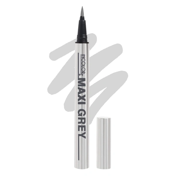 Incolor Maxi Pen Eyeliner 2gm Shade 05 Grey for Women | Highly Pigmented Grey | Long Lasting | Smudge Proof | Easy Sketch Pen Tip | Matte Finish