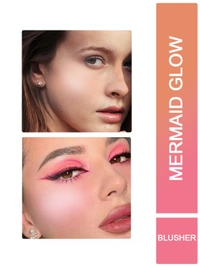 Incolor Mermaid Glow Blusher & Highlighter Shade 06 Soft Mauve | Soft Mauve Blush with Radiant Glow | Buildable, Long-Lasting, Silky Formula for Natural to Glam Looks