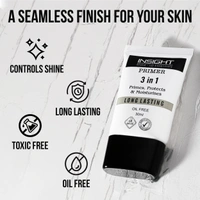 Insight 3-in-1 Long-Lasting Oil Free Primer 30ml | Primes, Protects & Moisturizes | Hydrating, Mattifying & Smoothing Face Primer | Pore-Minimizing for Flawless Makeup Base | Ideal for All Skin Types
