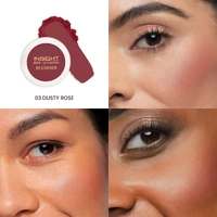Insight Creme Blusher Dusty Rose, 3.5g | Creamy, Buildable Blusher for Natural Flush | Long-Lasting Formula | Smooth & Blendable | Ideal for All Skin Types