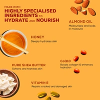 Joy Honey & Almonds Ultimate Nourishing Body Milk Winter Lotion 300ml | With Shea Butter & Vitamin E | Long Lasting Moisture | Intense Care for Dry Skin